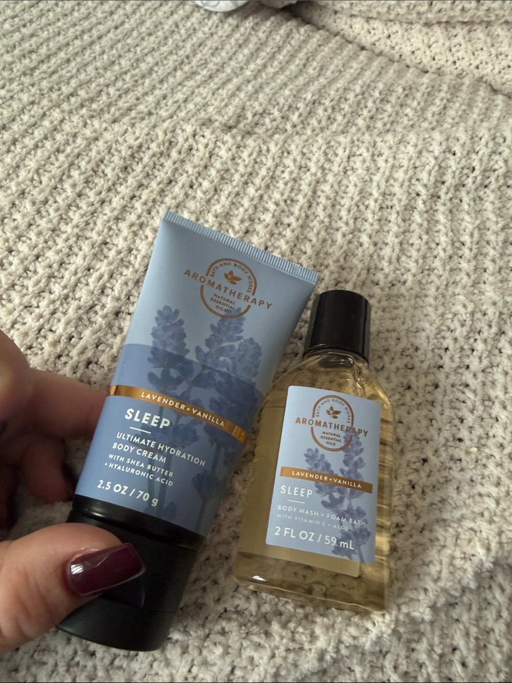 therapy Sleep Lavender + Vanilla Body Cream & Wash Duo - Blue